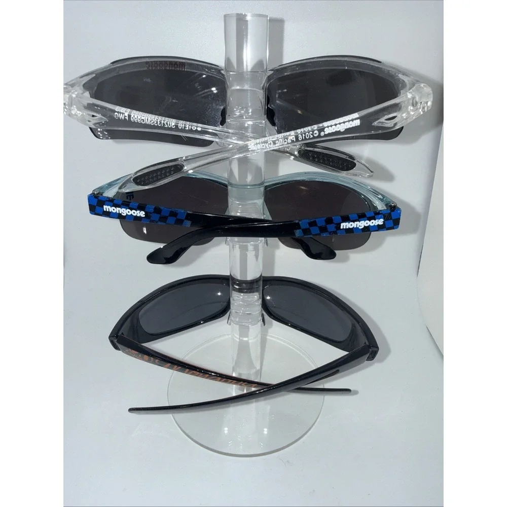 3 pair Mongoose Authentic Polarized Anti Glare Fishing Cycling Sport Sunglasses